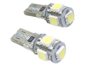 Lycka LKLP102 - Pareja Bombillas Led T10 Can Bus 5led 12v 3w